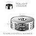 Stainless Steel Teapot Warmer, Metal Teapot Heater with Tealight Holder Stainless Steel Candle Base Coffee Tea Warmer for Glass, Steel, Ceramic Teapot and Other Heatproof Dish