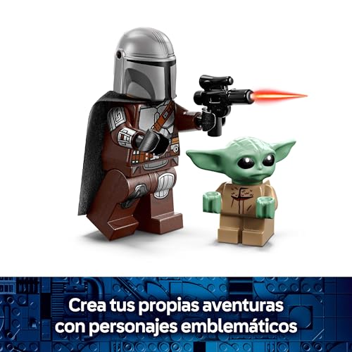 Miniatura 4 de Lego Star Wars Moto Speeder Del Mandaloriano Y Grogu - Moto De Juguete Con Minifigura De Din Djarin Con Bláster - Regalo Para Niños De 6 Años Y Fans - 75436