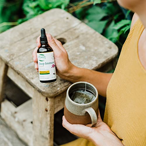 St. Francis Herb Farm - Deep Immune Herbal Tincture 100 Ml – Natural Immune Support Booster – Herbal Supplements - Non Gmo, Vegan, Dairy Free #TOP6