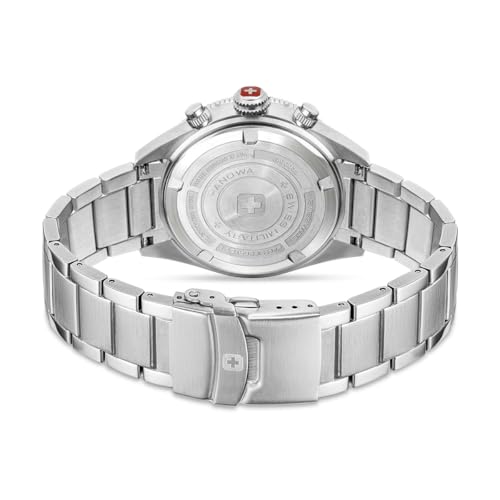 Image of Swiss Military Hanowa SMWGI0003803 NAVALUS PRO Chrono - Swiss Made Round Black Chronograph - Watch for Men