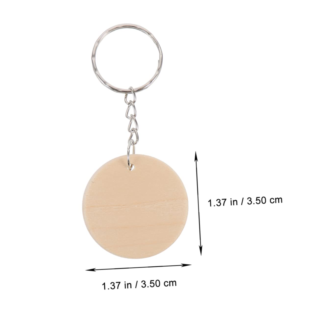 TEHAUX 3juegos Discos De Madera Redonda Sin Terminar Anillas De Llave Para Manualidades Accesorios De Decoración De Navidad Pintura y Adornos