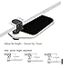 FUZADEL Mouse Platform Clamp On Under Desk Adjustable Mouse Tray Mount Swivel Desktop Shelf Wrist Rest Rotating 360 Degree