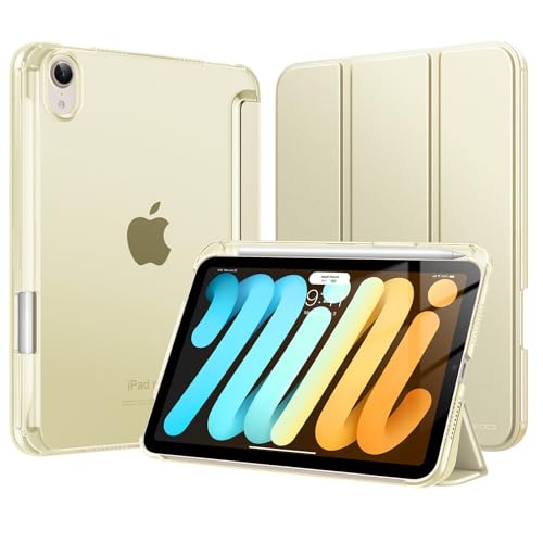 Coque iPad Mini 7 A17 Pro et Mini 6 MoKo Lumière Stellaire avec porte-stylet et support