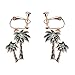 Amosfun Boucles d'oreilles en perles de noix de coco - Style simple - Pour femme et fille - Décoration de fête tropicale