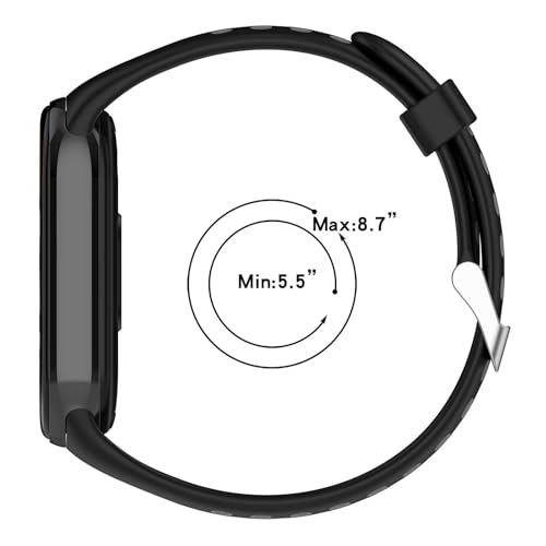 FTRONGRT Bracelet Compatible avec Xiaomi Smart Band 10/10 NFC / 9/9 NFC / 8/8 NFC, Doux Confortable, Silicone Sangle de Remplacement. – Image 4