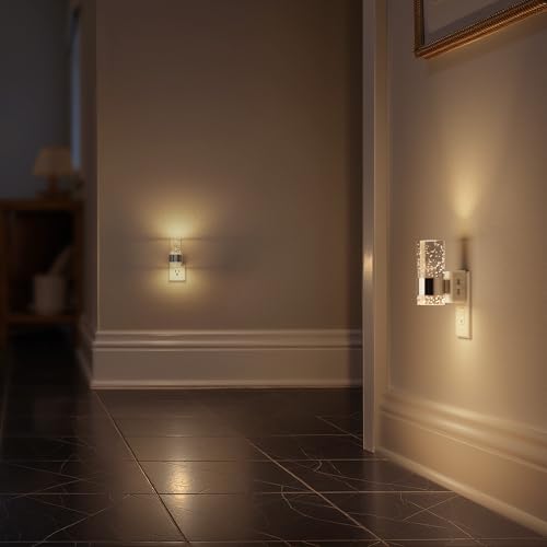 Image of Briignite Night Light, 2 Pack Dimmable Night Lights Plug into Wall