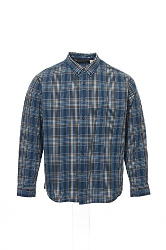 G.H. Bass & Co. Men's Long Sleeve Multi Plaid Rock River Textures Button Down