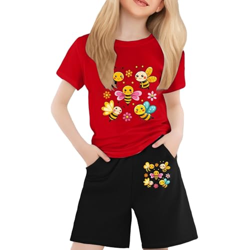 Ensemble été enfant t-shirt manches courtes vêtement coton bio garçon fille 2-5 ans