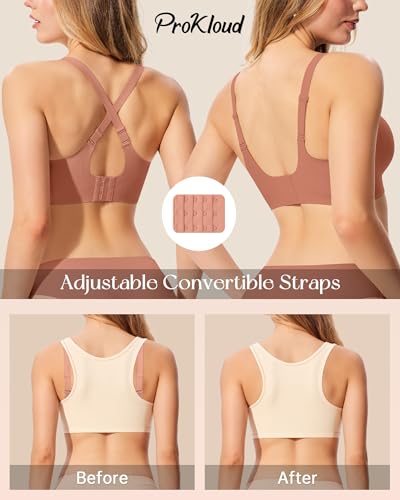 Image of ProKloud Bras for Women No Underwire Wireless Full Coverage Jelly Bras