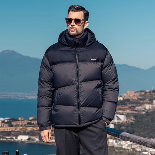 Image of Goose Down Jacket, Warm and Soft Goose Down Jackets Men,Waterproof Windproof Unisex Down Jacket