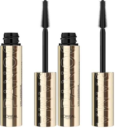 Image of L'Oreal Paris Voluminous Panorama Waterproof Mascara Volumizing, Clump Free, Smudge free, Long-lasting, Black, 9.9ml (Pack of 2)