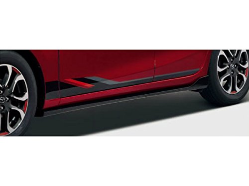 純正アクセサリー マツダ デミオ DJ H26.06〜 マツダスピード サイドアンダースカート ブリリアントブラック QDJE51P10APZ