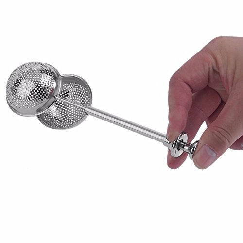 2017 New Flexible Mesh Loose Tea Ball Infuser Stainless Steel Spice Herbal Tea Leaf Telescopic