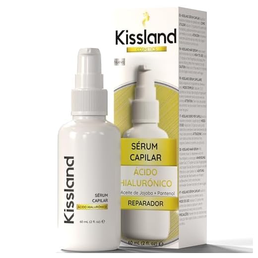 Serum Capilar para Pelo Seco y Dañado con Ácido Hialurónico, Aceite de Jojoba y Pantenol (Provitamina B5) 60ml - Serum Cabello Hidratante para una Hidratacion Profunda Cabello - Serum Pelo