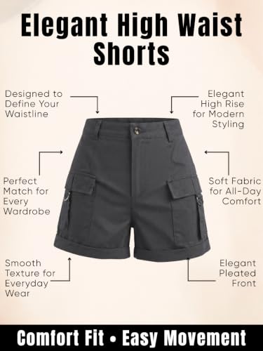 Image of GRECIILOOKS Women's Casual Knee Length Shorts,Casual Relaxed Fit Summer Shorts for Women & Girls | Comfortable Everyday Wear | Available in Plus Sizes