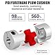 Flexible Wellenkupplung Plum Klauenkupplung, D25-L30 Aluminium Kupplungswelle verbinden 5mm bis 8mm für 3D-Drucker CNC-Maschine und Servostufenmotor (6 * 8mm)