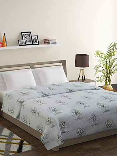 Image of Swayam Double Size AC Comforter | 254 cm X 228 cm | Beige, 150 GSM | Comes with Health Layer : Prevents oozing Out of Fibre