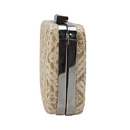 clutch etnico polyester bege besha