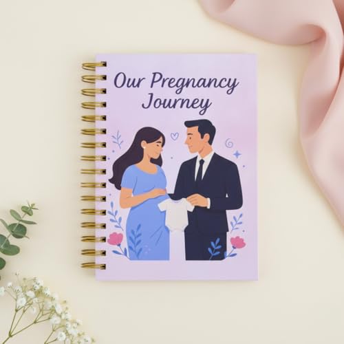 Image of Pregnancy Journal for Pregnant Women - 40-Week Bump Tracker & Memory Book with Stickers | Guided Pregnancy Planner with Prompts, Milestone Pages & Hardcover Keepsake | Gift for Expecting Moms (Tiny clothes big dreams)