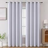 CUCRAF Cortinas opacas de 90 pulgadas de largo, color
