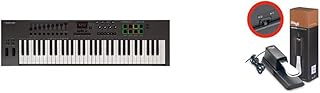 Nektar Impact LX61+ USB MIDI Keyboard Controller with DAW Integration & Stagg SUSPED 10 Universal Sustain Pedal Electric Piano/Keyboard with Polarity Switch