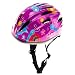 BeBeFun Pink Girl Toddler and Kids Multi-Sport Bike Super Lightweight Helmet (Butterfly Windmill)