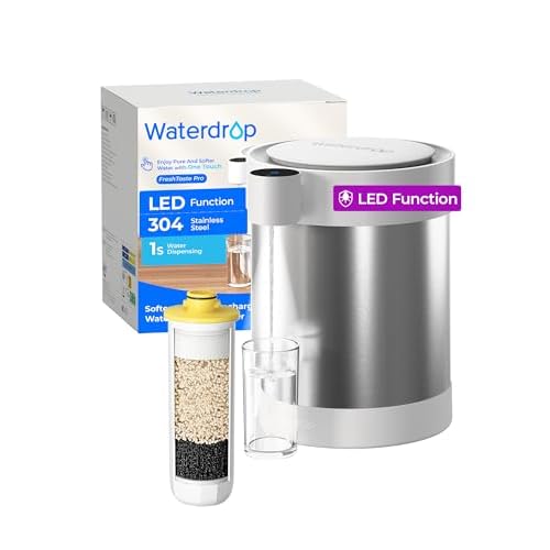 Waterdrop Rechargeable 5-Stage Water Filter Pitcher 22-Cup