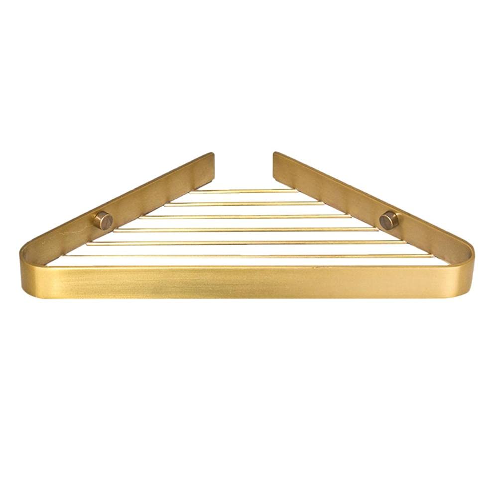 Caddy organizador de esquina de cobre estante de baño de pared exclusivo