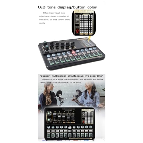 Ensemble de podcast carte son et micro BM800 pour live streaming