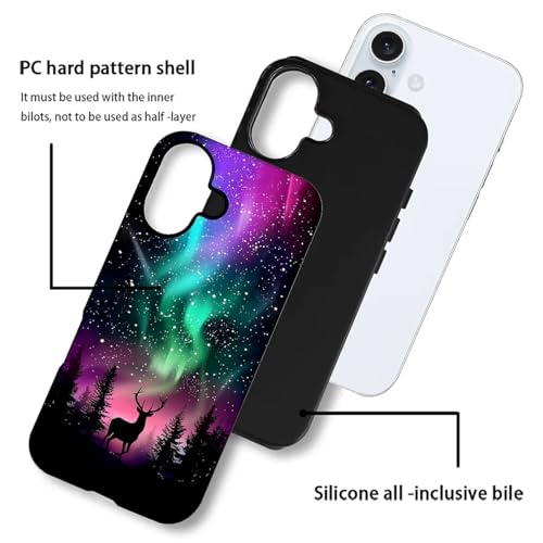 Coque iPhone 16 Plus cerf évite rayures protection hybride