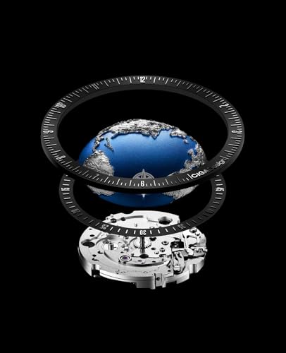 Image of CIGA Design Mechanical Automatic Watch Blue Planet U Series Stainless Steel /Titanium /Ceramics Case Sapphire Crystal Fluororubber /Ceramics Strap Watches Gifts for Men and Women