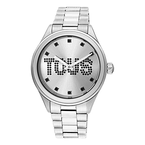 Montre analogique femme bracelet acier cristaux T-Logo montre de luxe quartz
