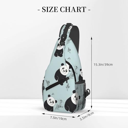 Bolso cruzado casual estilo Panda para hombre y mujer miniatura 3