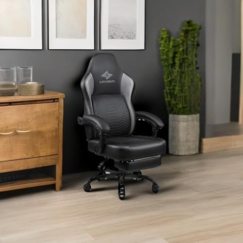 image for LEMBERI Big and Tall Gaming Chair 400lb Weight Capacity,Gamer Chairs f