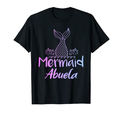 Sirena Abuela Divertida Cola de Sirena Gráfico Regalo Mujer Camiseta