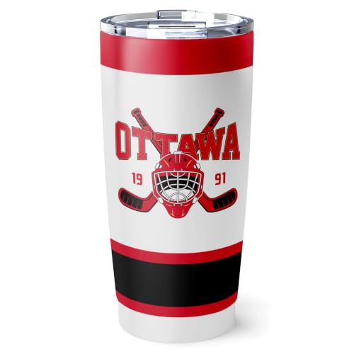 Image of ANTKING Ottawa Tumbler 20oz Custom Name Number Travel Mug Gifts | Stainless Steel Insulated Coffee Cup for Men Women
