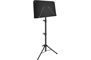 Portable Foldable Sheet Music Stand for Musicians - Perfect for Guitars, Ukuleles, Violins