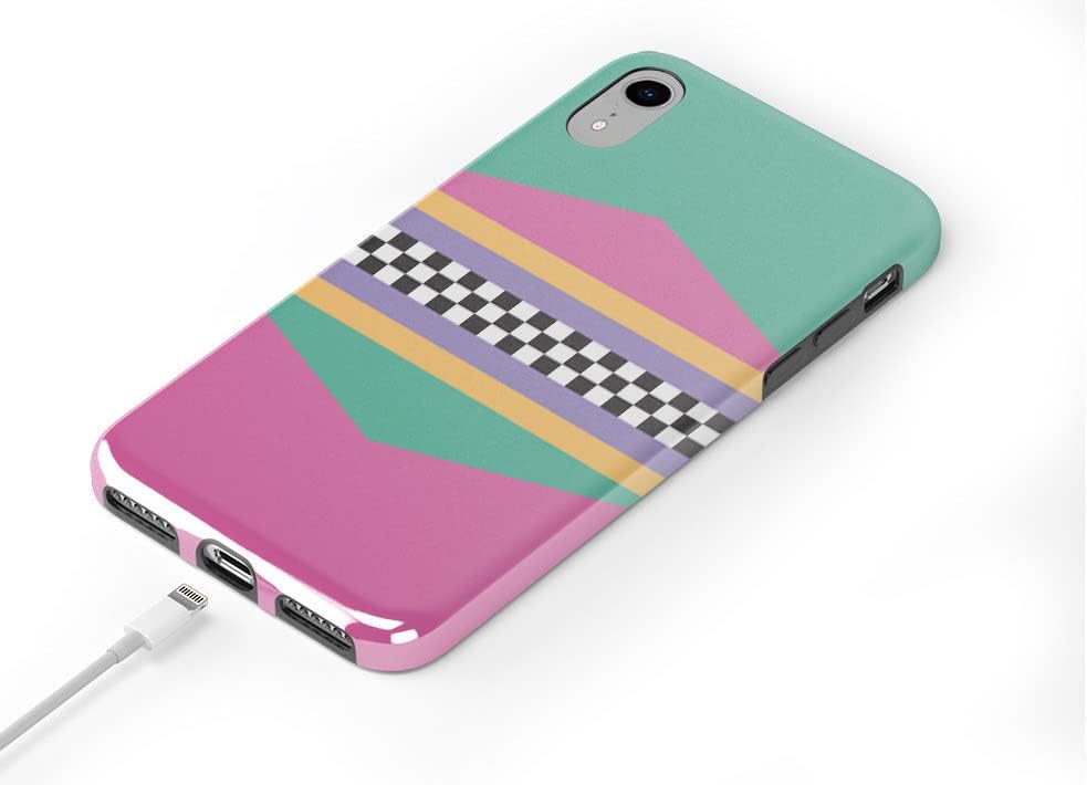 Casely iPhone XR Case | Rad Dad | 80's Colorblock | Classic Ultra Slim Design