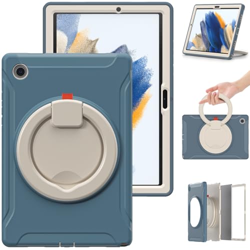 Coque Galaxy Tab A8 pour enfant idéale en voyage avec poignée rotative