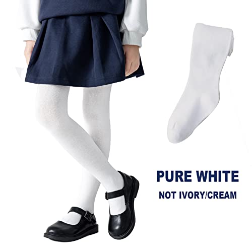 Image of EPEIUS Baby Girl Tights Thick Cable Knit Leggings Little Girls Cotton Stockings Pantyhose for Toddlers Child 2-10 Years