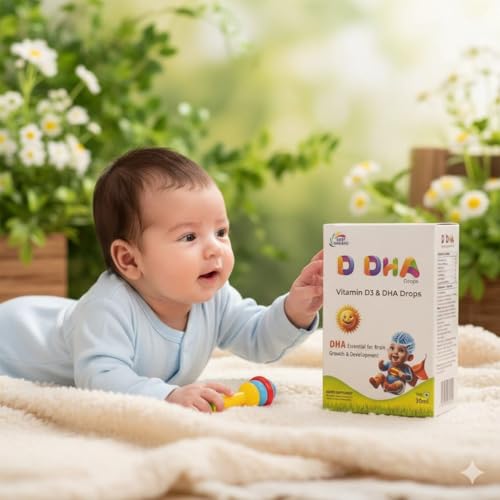 Image of Vitamin D3 & DHA Drops for Babies | 30 ml (PACK OF 1)