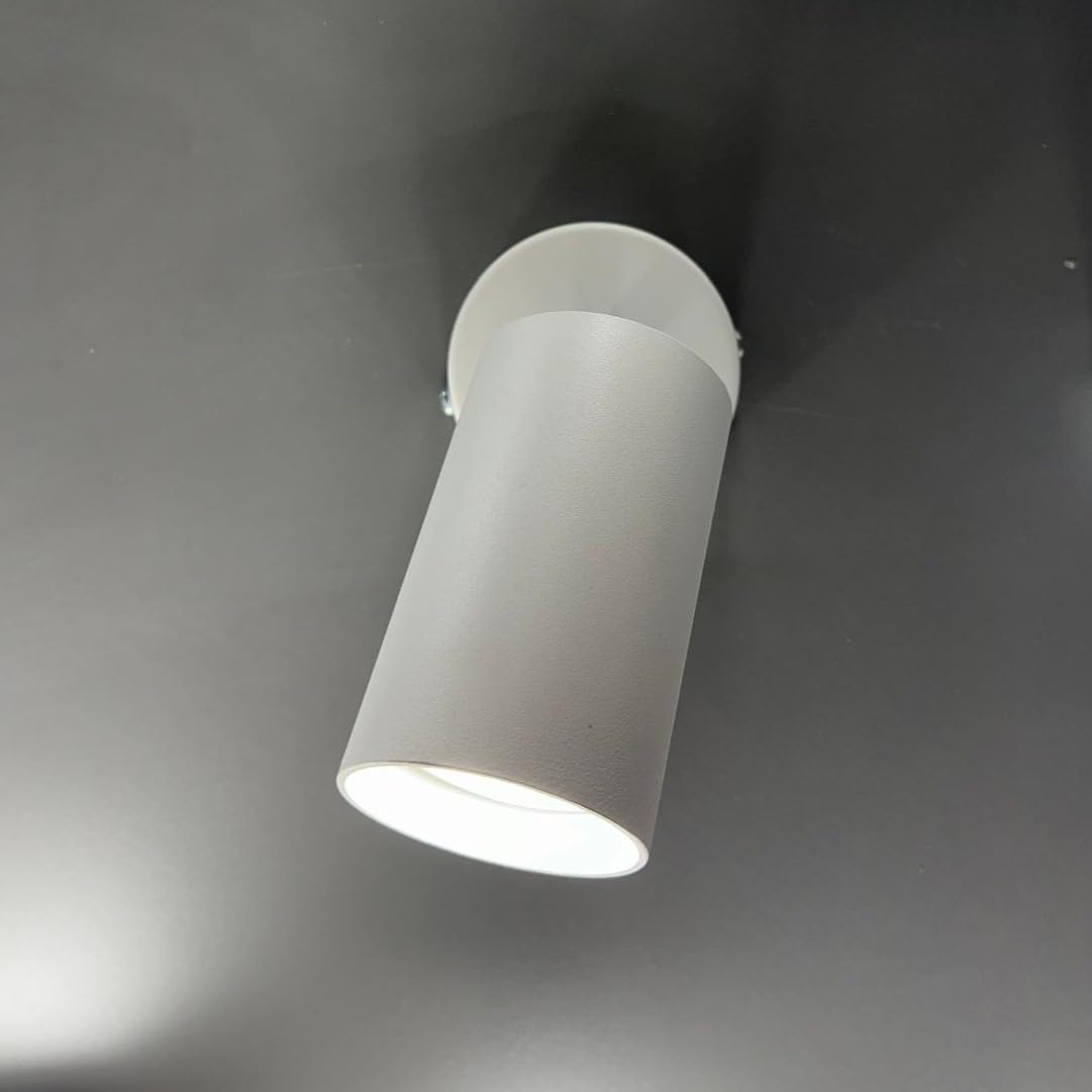 L+ Faretto Spot LED Orientabile da Soffitto o Parete in Metallo - Attacco GU10 - Made in Italy - Diametro 6cm - Design Moderno per Cucina e Soggiorno (Verde Iceberg)