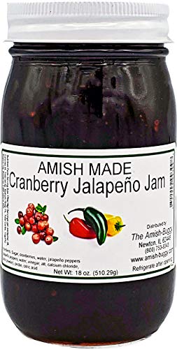 Amish Jam - Two 16 Oz Jars (Cranberry Jalapeno)