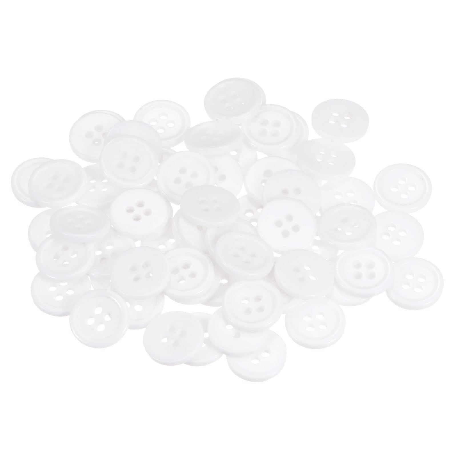 Sourcing Map 150 Botones De Costura De Flores De 24 L De 5/8