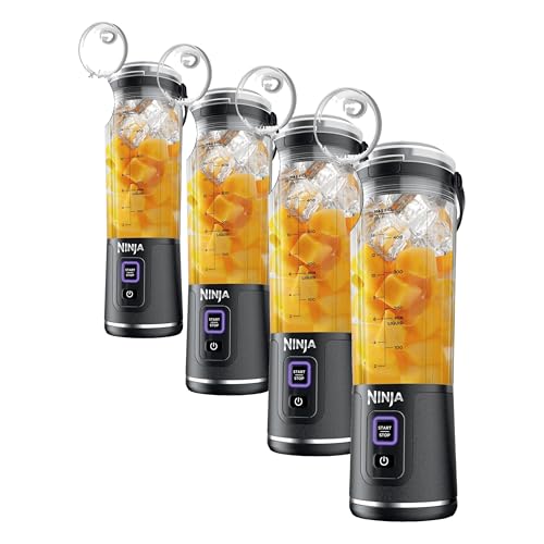 Image of Ninja Blast Portable Blender, Cordless, 18oz. Vessel, Personal Blender For-Shakes and Smoothies, BPA Free, Leakproof-Lid and Sip Spout, USB-C Rechargeable, Dishwasher Safe, Metallic Black, BC151MB