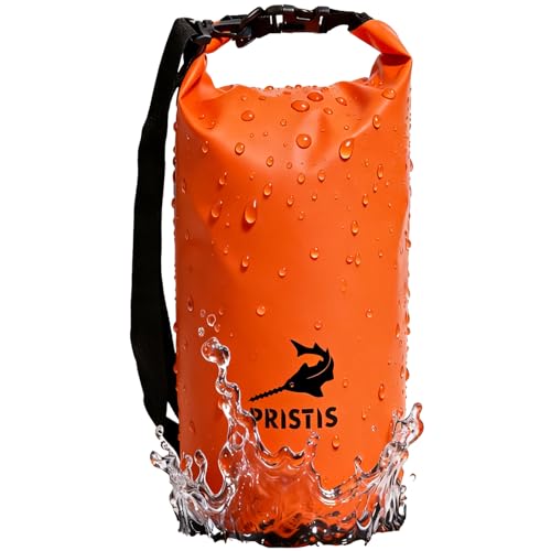 Combinación de equipamiento de protección de seguridad Pristis para pesca, bolsa seca impermeable de 10L y 2 cordones enrollables retráctiles miniatura 3