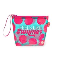 LEGAMI Damen Pochette Mare Strandtasche, Türkis