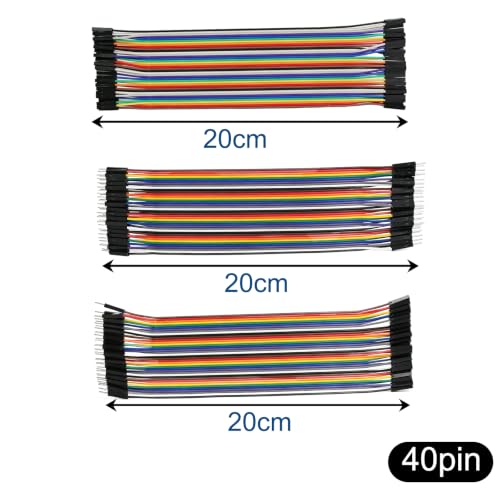 Breadboard Kit 830 + 400 + 6×170 Point Solderless Prototyping Boards, 120Pcs 20cm Dupont Jumper Wires M-M M-F F-F for Arduino Raspberry Pi ESP32 Electronics Projects - Image 4