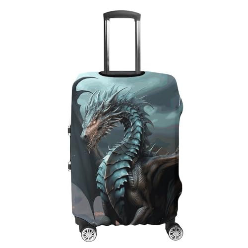 Cool Dragon Printed Luggage Cover Protector, Fits 18-32 Inch Luggage4