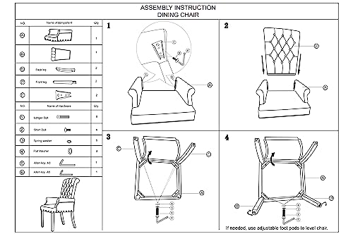 Restworld Fabric Arm Dining Chair,Tufted Upholstered High Back Nailed Trim With Untique Oak Wood Legs For Kitchen Restaurant Room Bedroom, White #TOP7